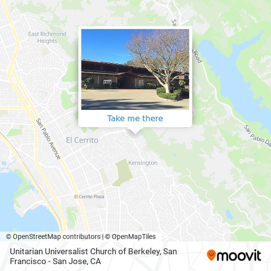 Mapa de Unitarian Universalist Church of Berkeley