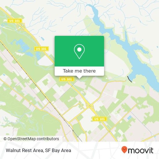 Walnut Rest Area map