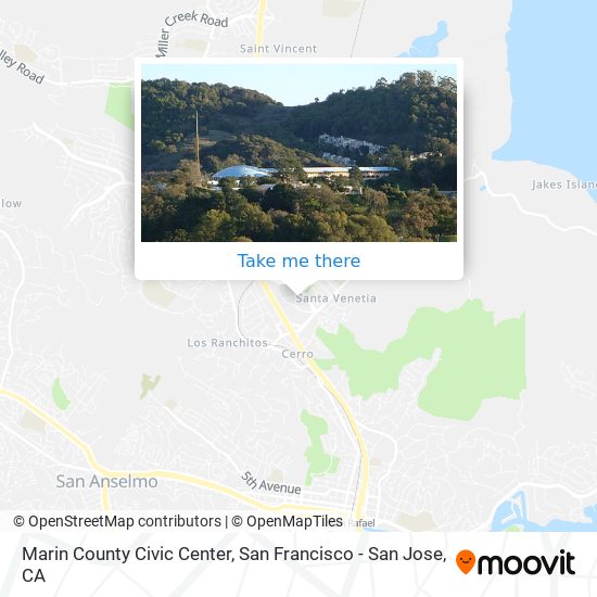 Marin County Civic Center map