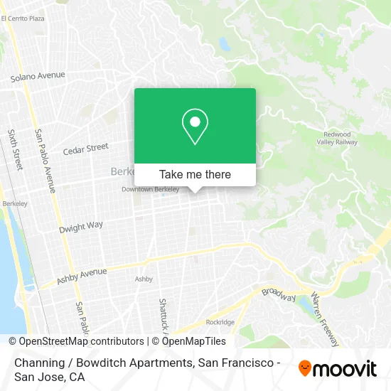 Channing / Bowditch Apartments map