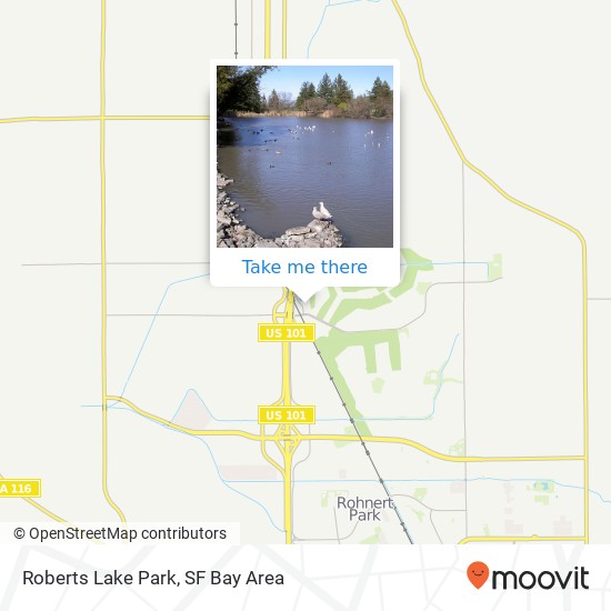 Roberts Lake Park map