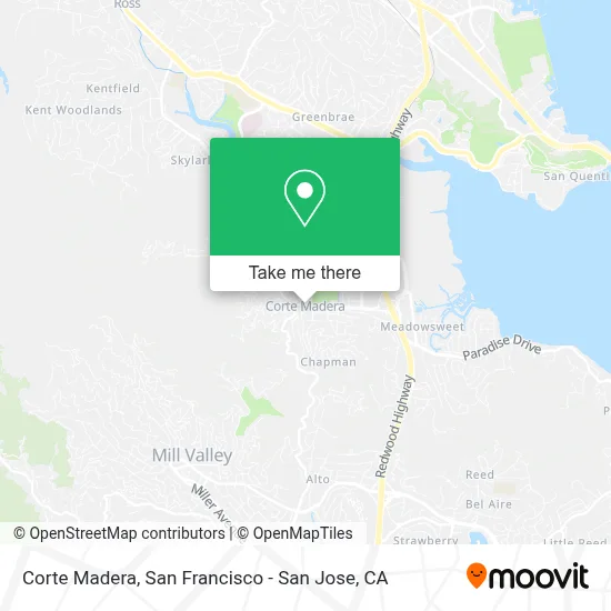 Corte Madera map