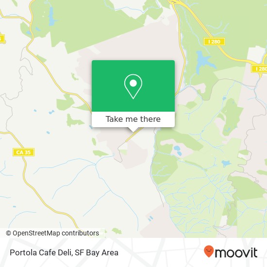 Portola Cafe Deli map