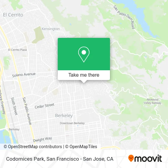 Mapa de Codornices Park