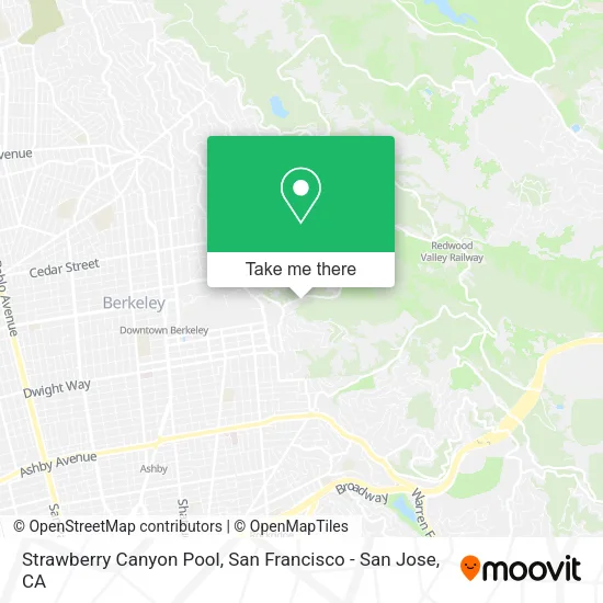 Mapa de Strawberry Canyon Pool