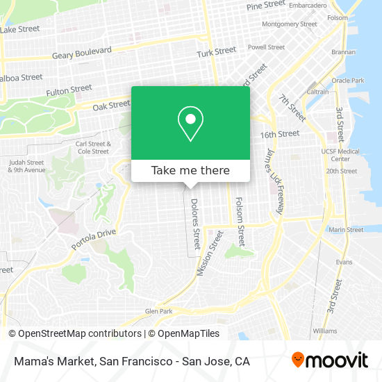 Mapa de Mama's Market