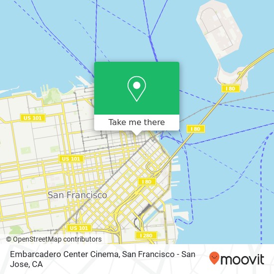 Embarcadero Center Cinema map