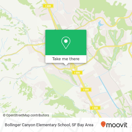 Bollinger Canyon Elementary School map
