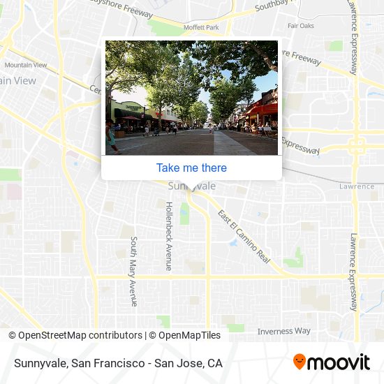 Mapa de Sunnyvale