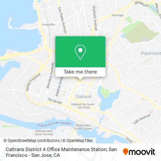 Mapa de Caltrans District 4 Office Maintenance Station