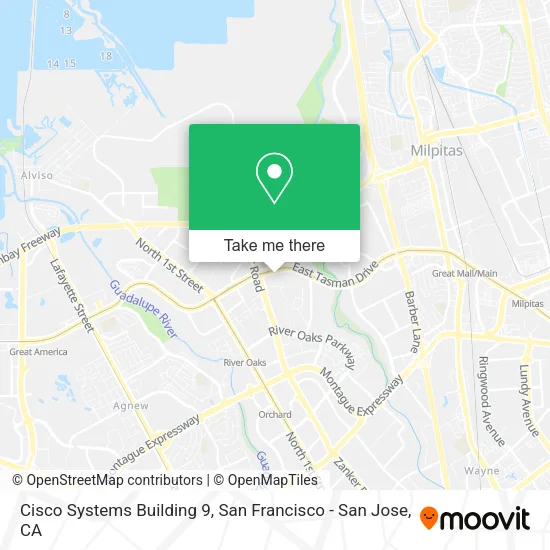 Cisco Systems Building 9 map