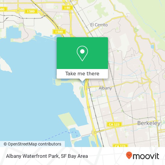 Albany Waterfront Park map