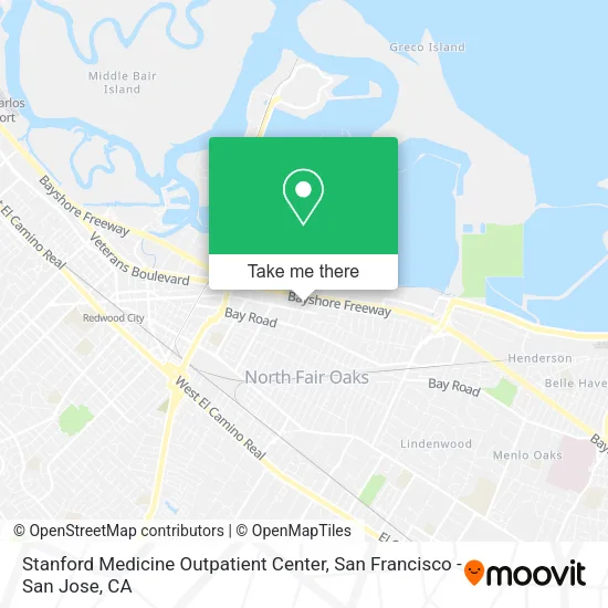 Mapa de Stanford Medicine Outpatient Center