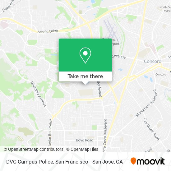 DVC Campus Police map