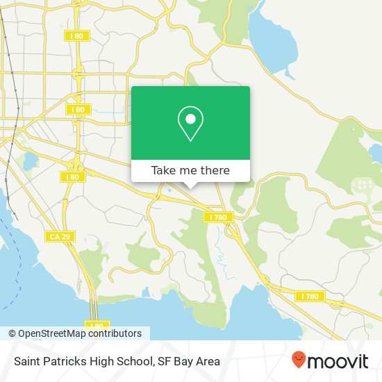 Mapa de Saint Patricks High School