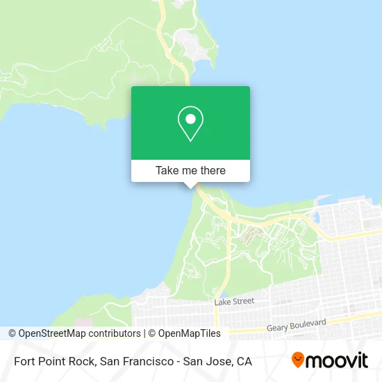 Mapa de Fort Point Rock