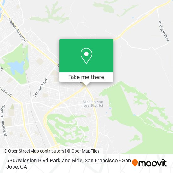 680/Mission Blvd Park and Ride map