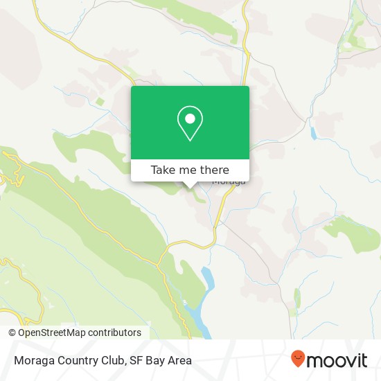 Moraga Country Club map