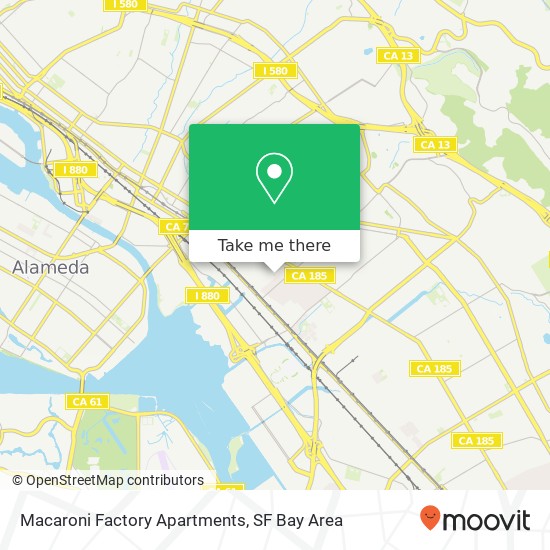 Mapa de Macaroni Factory Apartments