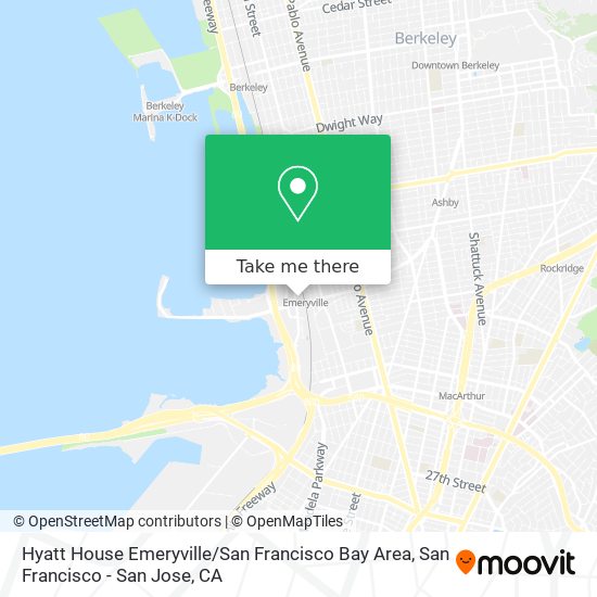 Hyatt House Emeryville / San Francisco Bay Area map