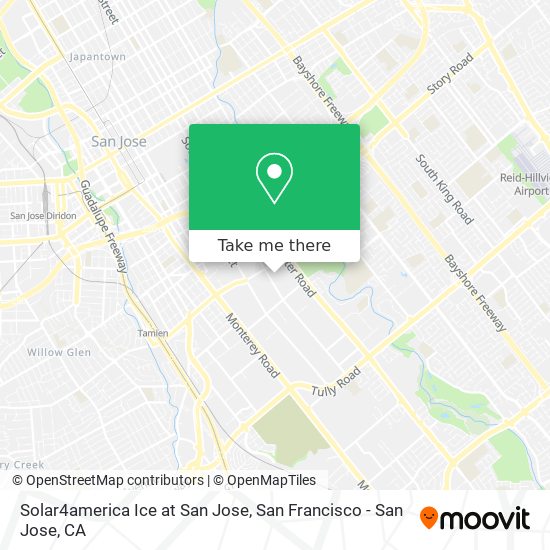 Solar4america Ice at San Jose map