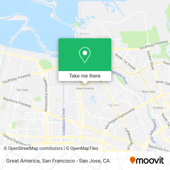 Mapa de Great America