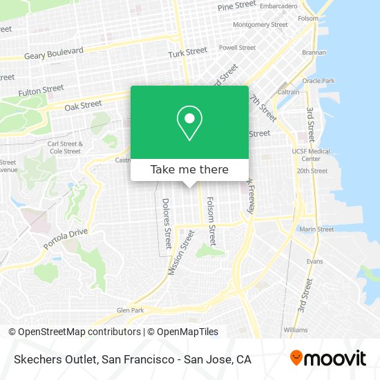 How to to Skechers Outlet in Mission, Sf by Bus, BART or Train?
