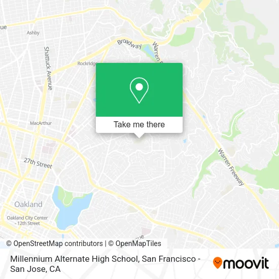 Millennium Alternate High School map