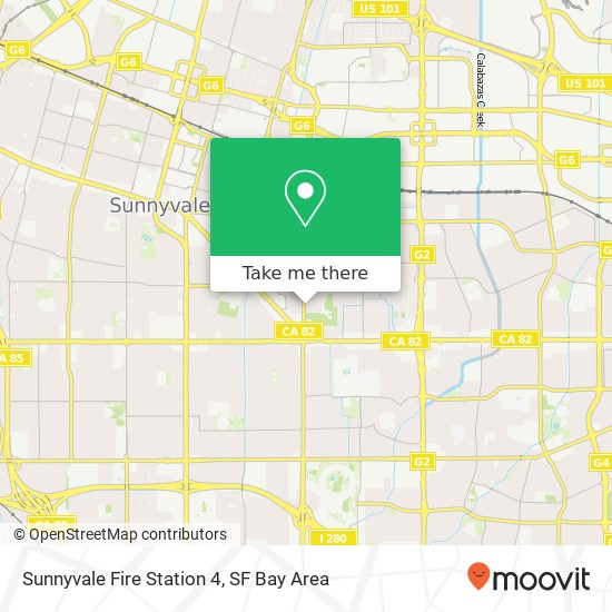 Sunnyvale Fire Station 4 map