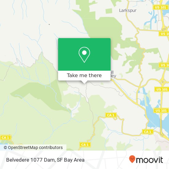Belvedere 1077 Dam map