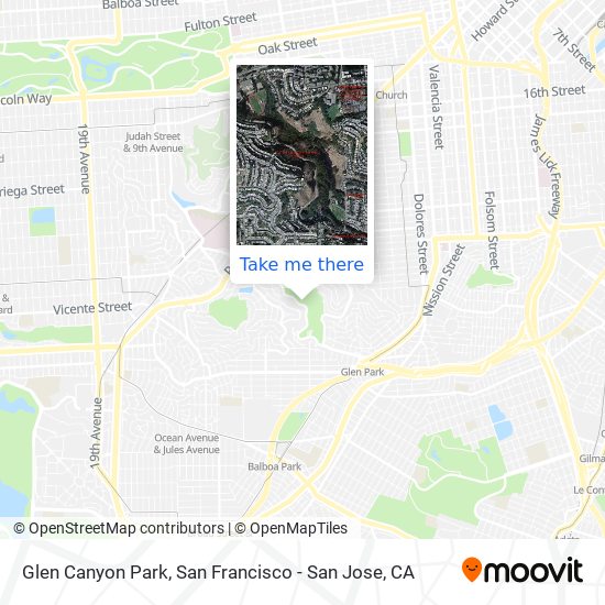Mapa de Glen Canyon Park