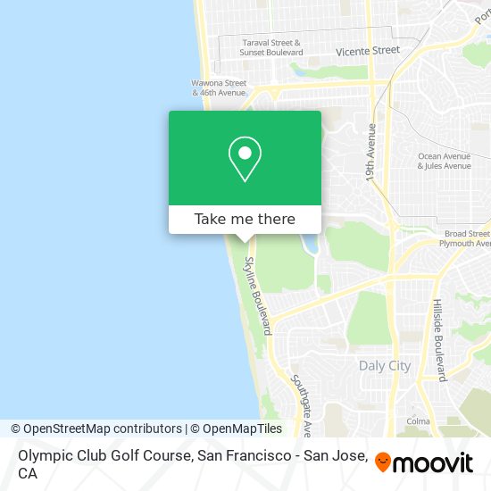 Mapa de Olympic Club Golf Course