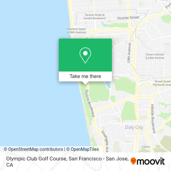 Olympic Club Golf Course map