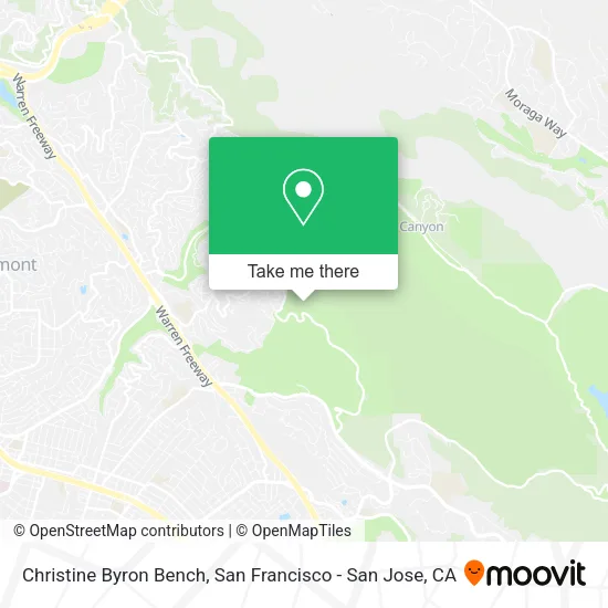 Christine Byron Bench map
