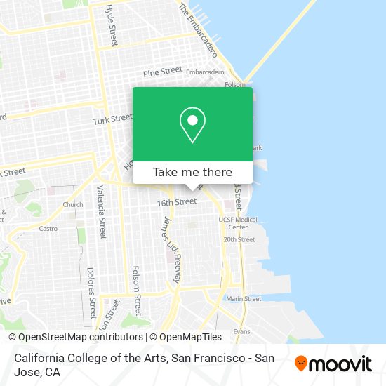 Mapa de California College of the Arts