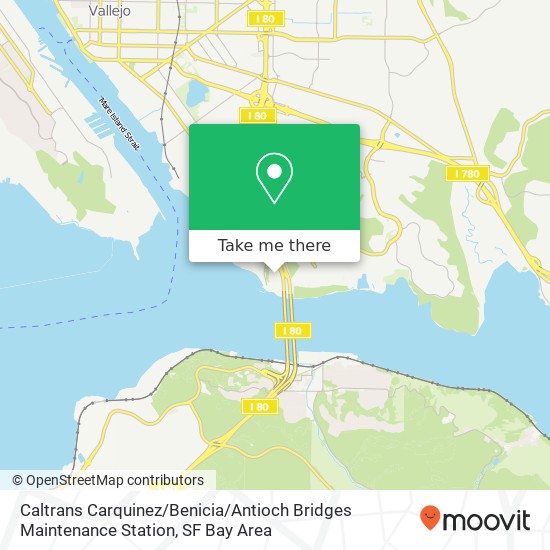 Mapa de Caltrans Carquinez / Benicia / Antioch Bridges Maintenance Station