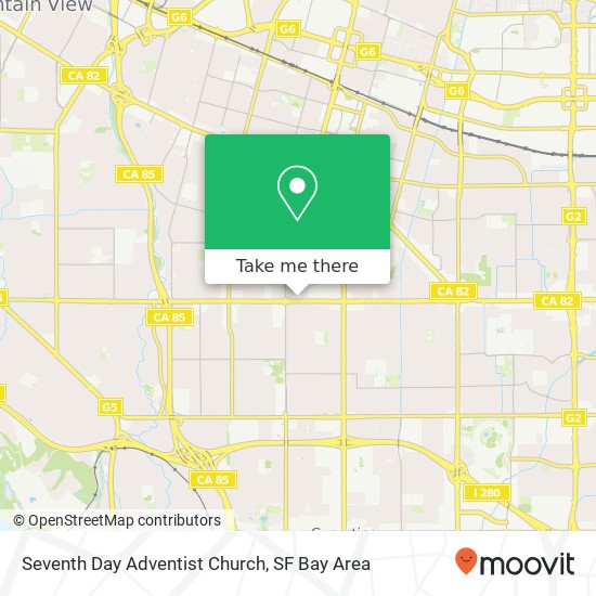 Seventh Day Adventist Church map