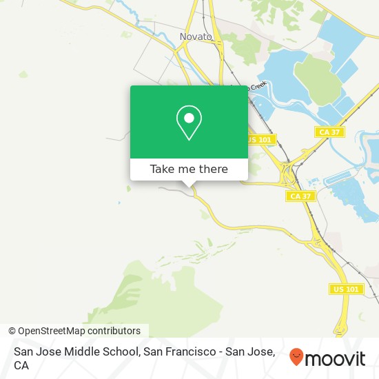 Mapa de San Jose Middle School