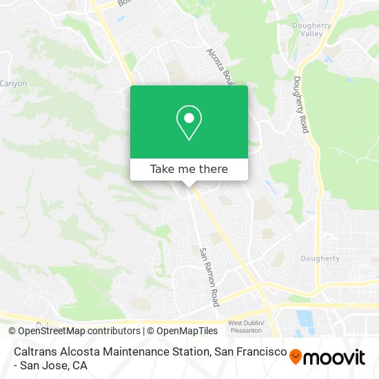 Caltrans Alcosta Maintenance Station map