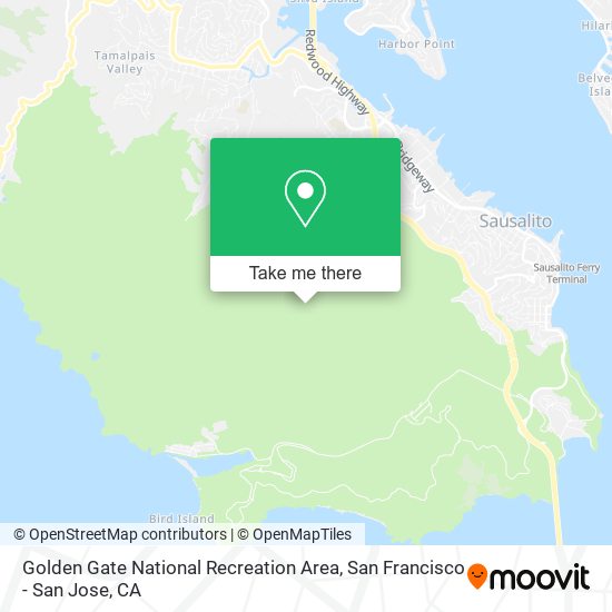 Golden Gate National Recreation Area map