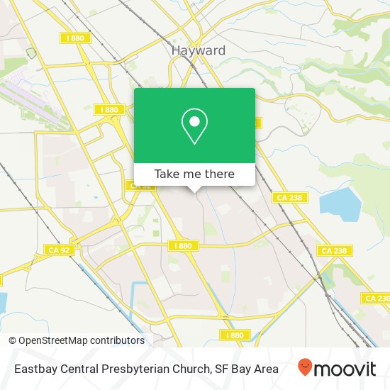 Mapa de Eastbay Central Presbyterian Church