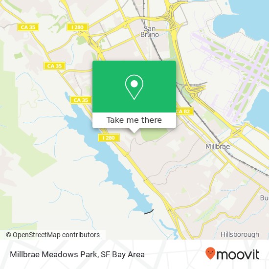 Millbrae Meadows Park map