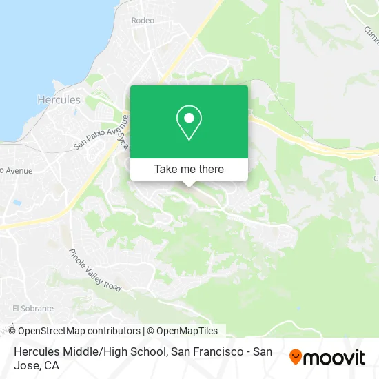 Mapa de Hercules Middle/High School