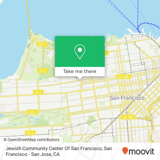 Jewish Community Center Of San Francisco map