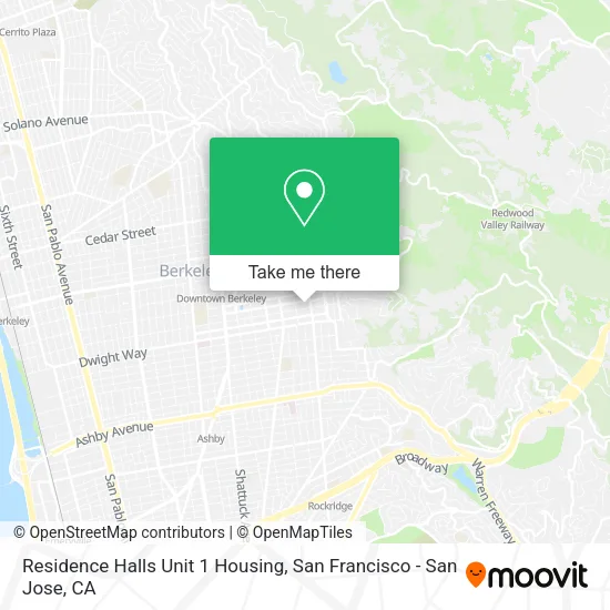 Mapa de Residence Halls Unit 1 Housing
