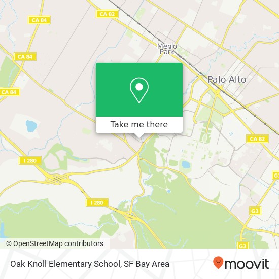 Oak Knoll Elementary School map