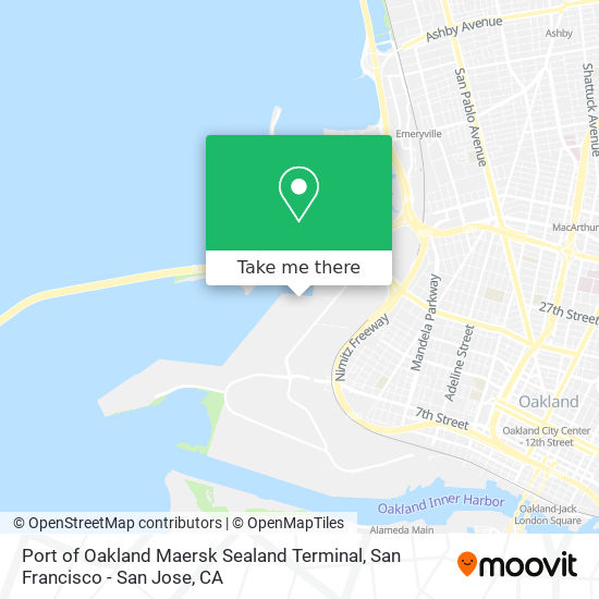 Mapa de Port of Oakland Maersk Sealand Terminal
