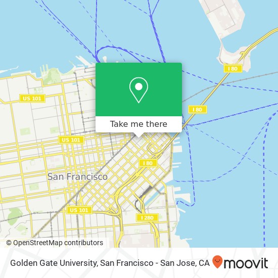 Mapa de Golden Gate University