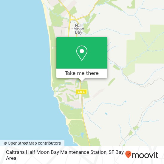 Caltrans Half Moon Bay Maintenance Station map