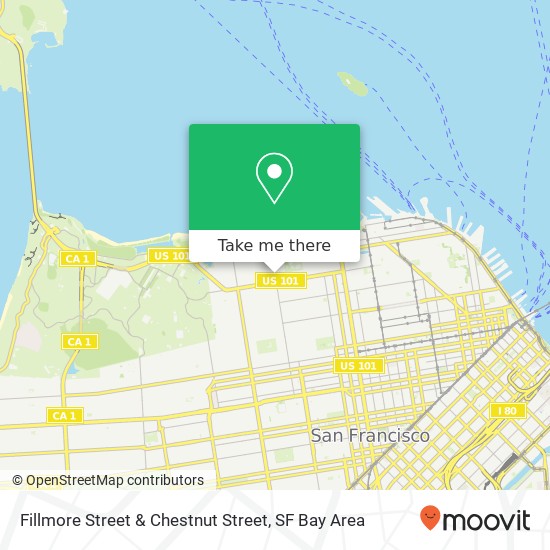 Mapa de Fillmore Street & Chestnut Street